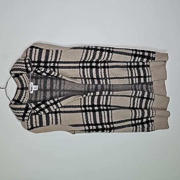 William Rast small tan and black sleeveless layering cardigan - Picture 1 of 7